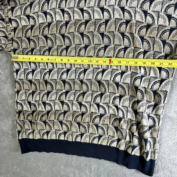 Tricots St Raphael Sweater Mens Medium Geometric Patterned Vintage Made in USA - Picture 8 of 9